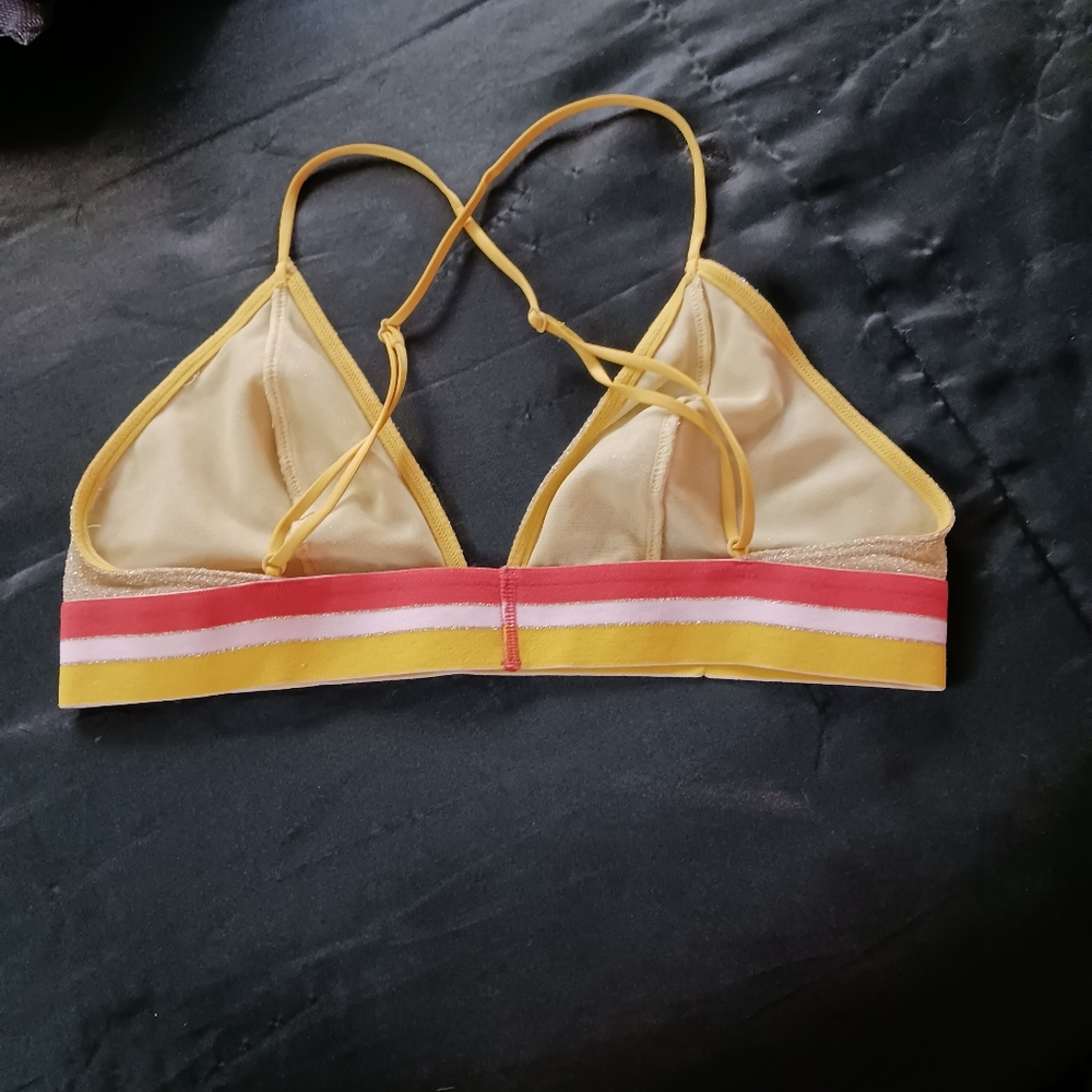 Free People Gold Bralette - Picture 1 of 5